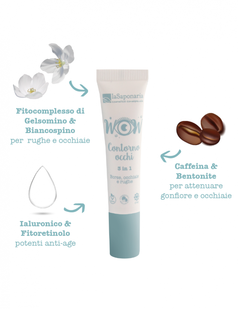 La Saponaria - Contorno Occhi 3 in 1
