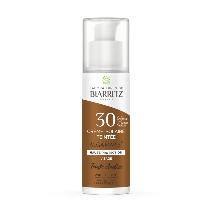 Laboratoire De Biarritz - Crema Solare Viso Colorata SPF30 - 04 Ambrée