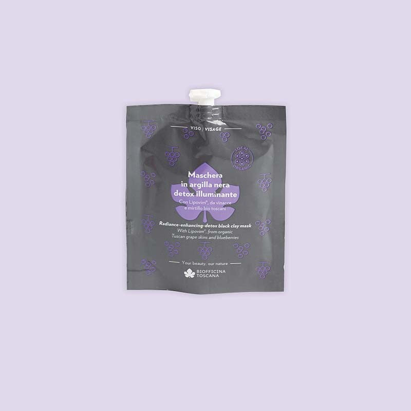 Biofficina Toscana - Maschera in Argilla Nera Detox Illuminante