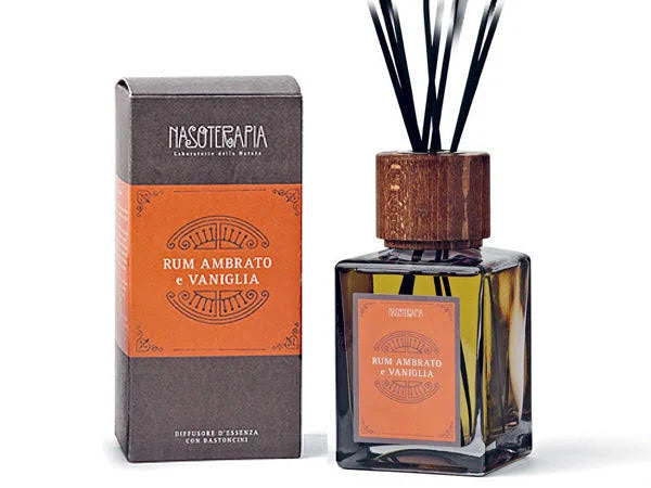 Nasoterapia - Diffusore a Bastoncini Rum Ambrato e Vaniglia 500ml